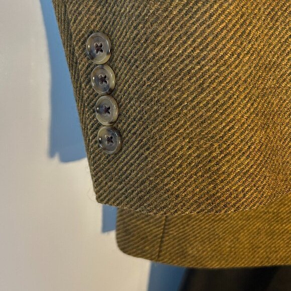 Michael Kors Mens Mossy Green 100% Wool sports coat/ Blazer Old Money Preppy - Picture 7 of 12